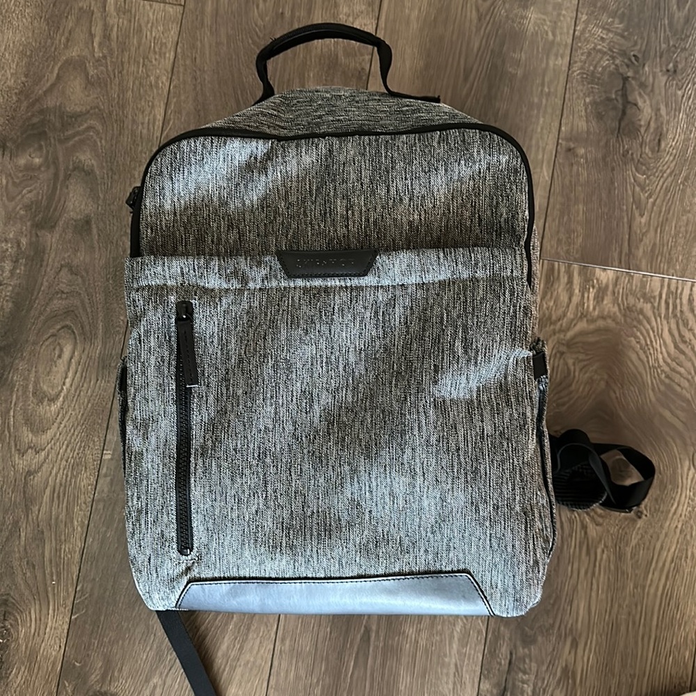Skip hop grey black diaper backpack